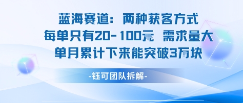 蓝海赛道:需求量大 单月累计下来能突破3W-续财库