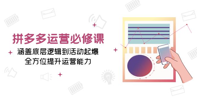 拼多多运营必修课:涵盖底层逻辑到活动起爆,全方位提升运营能力-续财库