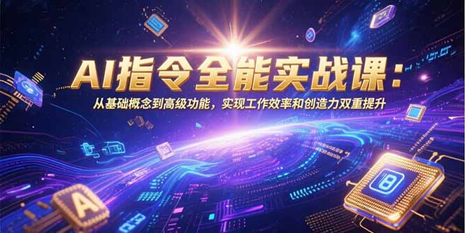 AI指令全能实战课:从基础概念到高级功能,实现工作效率和创造力双重提升-续财库