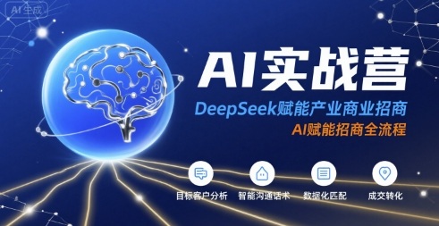 AI实战营：DeepSeek赋能产业商业招商，AI赋能招商全流程-续财库