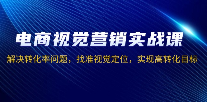 电商视觉营销实战课，解决转化率问题，找准视觉定位，实现高转化目标-续财库