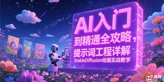 AI入门到精通全攻略,提示词工程详解,StableDiffusion绘画实战教学-续财库