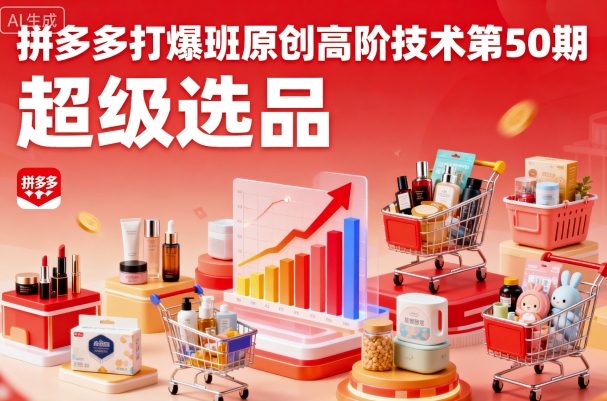 拼多多打爆班原创高阶技术第50期,超级选品-续财库