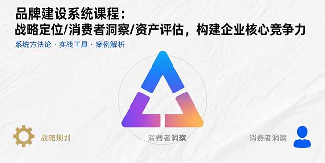 品牌建设系统课程:战略定位/消费者洞察/资产评估,构建企业核心竞争力-续财库
