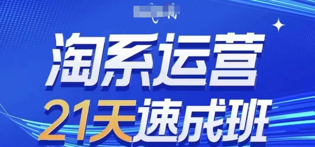 淘系运营21天速成班(更新25年2月)，0基础轻松搞定淘系运营，不做假把式-续财库