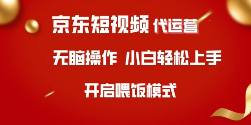 京东短视频代运营，全程喂饭，小白轻松上手【揭秘】-续财库