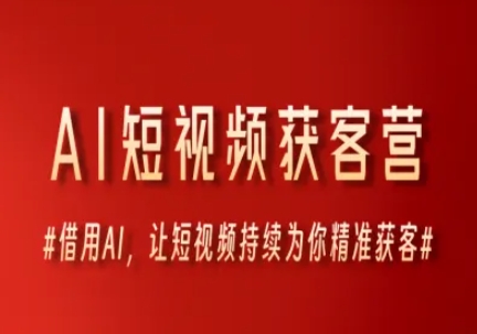 AI短视频获客营，借用AI，让短视频持续为你精准获客-续财库