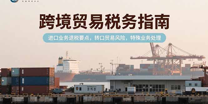 跨境贸易税务指南，进口业务退税要点，转口贸易风险，特殊业务处理-续财库