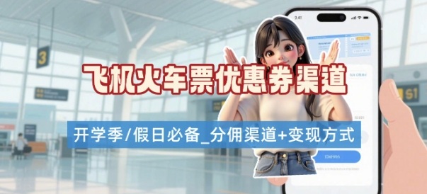 学生党必看!机票火车票优惠券申请渠道 + 项目打法,开学季节日速存-续财库